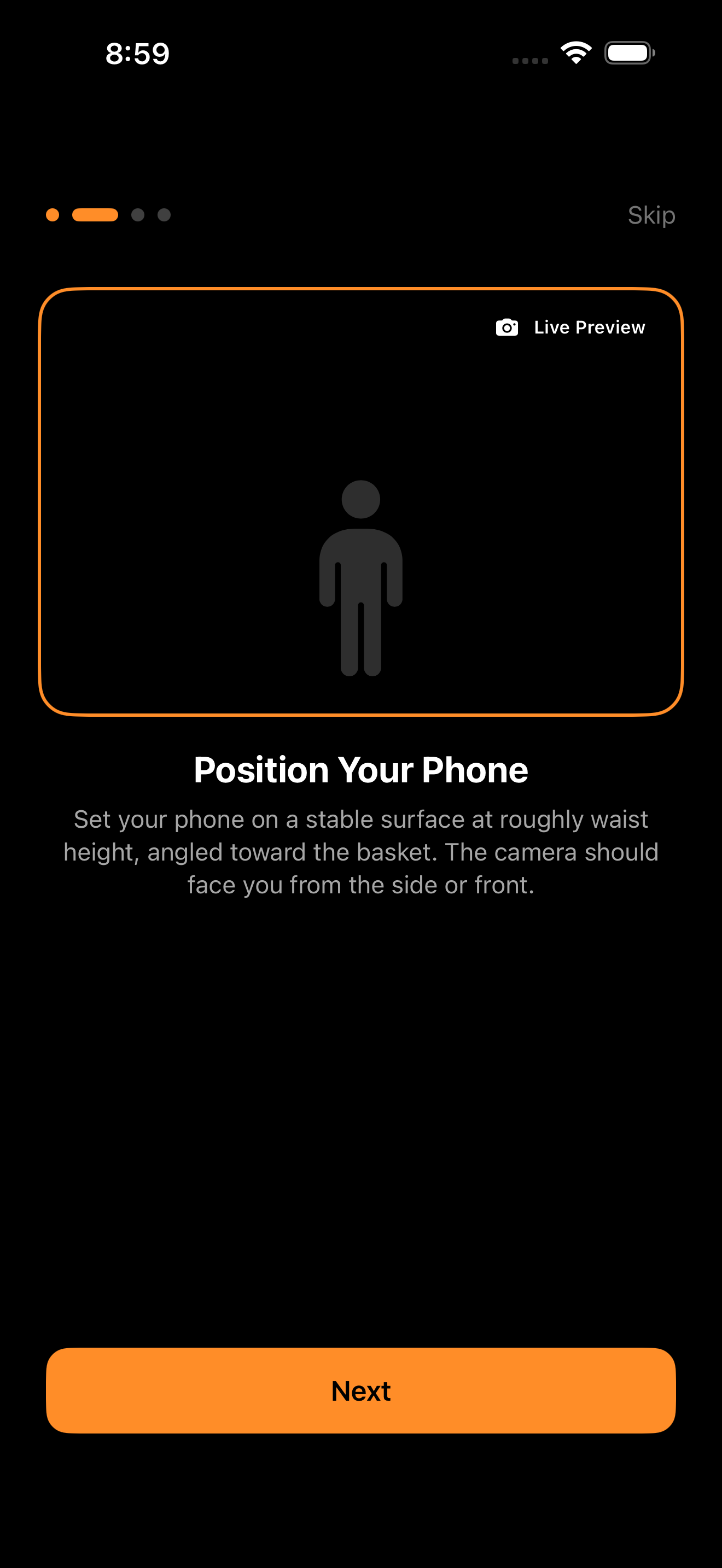 Camera setup